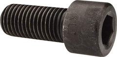 Made in USA - 1-8 UNC Hex Socket Drive, Socket Cap Screw - Alloy Steel, Black Oxide Finish, Fully Threaded, 2-1/4" Length Under Head - USA Tool & Supply