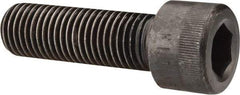 Made in USA - 1-8 UNC Hex Socket Drive, Socket Cap Screw - Alloy Steel, Black Oxide Finish, Fully Threaded, 3-1/4" Length Under Head - USA Tool & Supply