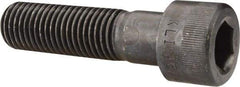 Made in USA - 1-8 UNC Hex Socket Drive, Socket Cap Screw - Alloy Steel, Black Oxide Finish, Partially Threaded, 3-3/4" Length Under Head - USA Tool & Supply