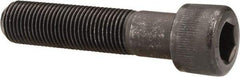 Made in USA - 1-8 UNC Hex Socket Drive, Socket Cap Screw - Alloy Steel, Black Oxide Finish, Partially Threaded, 4-1/4" Length Under Head - USA Tool & Supply