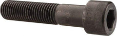 Made in USA - 1-8 UNC Hex Socket Drive, Socket Cap Screw - Alloy Steel, Black Oxide Finish, Partially Threaded, 4-3/4" Length Under Head - USA Tool & Supply