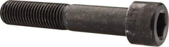 Made in USA - 1-8 UNC Hex Socket Drive, Socket Cap Screw - Alloy Steel, Black Oxide Finish, Partially Threaded, 5-1/2" Length Under Head - USA Tool & Supply