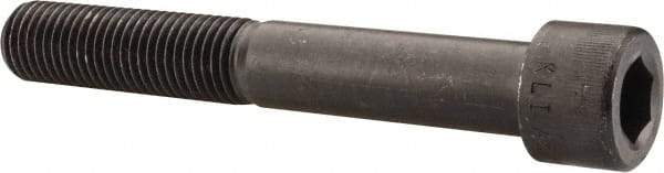 Made in USA - 1-8 UNC Hex Socket Drive, Socket Cap Screw - Alloy Steel, Black Oxide Finish, Partially Threaded, 7" Length Under Head - USA Tool & Supply