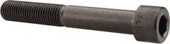 Made in USA - 1-8 UNC Hex Socket Drive, Socket Cap Screw - Alloy Steel, Black Oxide Finish, Partially Threaded, 7" Length Under Head - USA Tool & Supply