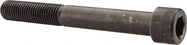 Made in USA - 1-8 UNC Hex Socket Drive, Socket Cap Screw - Alloy Steel, Black Oxide Finish, Partially Threaded, 8" Length Under Head - USA Tool & Supply