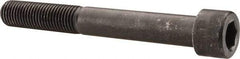 Made in USA - 1-8 UNC Hex Socket Drive, Socket Cap Screw - Alloy Steel, Black Oxide Finish, Partially Threaded, 8" Length Under Head - USA Tool & Supply