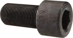 Made in USA - 1-14 UNF Hex Socket Drive, Socket Cap Screw - Alloy Steel, Black Oxide Finish, Fully Threaded, 2" Length Under Head - USA Tool & Supply