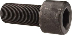 Made in USA - 1-14 UNF Hex Socket Drive, Socket Cap Screw - Alloy Steel, Black Oxide Finish, Fully Threaded, 2-1/4" Length Under Head - USA Tool & Supply
