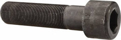 Made in USA - 1-14 UNF Hex Socket Drive, Socket Cap Screw - Alloy Steel, Black Oxide Finish, Partially Threaded, 4" Length Under Head - USA Tool & Supply