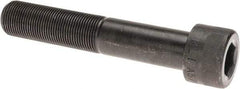 Made in USA - 1-14 UNF Hex Socket Drive, Socket Cap Screw - Alloy Steel, Black Oxide Finish, Partially Threaded, 5-1/2" Length Under Head - USA Tool & Supply