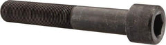 Made in USA - 1-14 UNF Hex Socket Drive, Socket Cap Screw - Alloy Steel, Black Oxide Finish, Partially Threaded, 6" Length Under Head - USA Tool & Supply