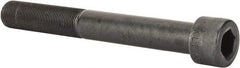 Made in USA - 1-14 UNF Hex Socket Drive, Socket Cap Screw - Alloy Steel, Black Oxide Finish, Partially Threaded, 8" Length Under Head - USA Tool & Supply