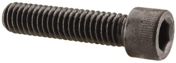 Made in USA - 5/16-18 UNC Hex Socket Drive, Socket Cap Screw - Alloy Steel, Black Oxide Finish, Fully Threaded, 1-3/8" Length Under Head - USA Tool & Supply