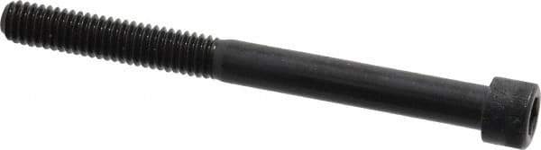 Made in USA - 5/16-18 UNC Hex Socket Drive, Socket Cap Screw - Alloy Steel, Black Oxide Finish, Partially Threaded, 3-1/2" Length Under Head - USA Tool & Supply