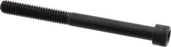 Made in USA - 5/16-18 UNC Hex Socket Drive, Socket Cap Screw - Alloy Steel, Black Oxide Finish, Partially Threaded, 3-1/2" Length Under Head - USA Tool & Supply