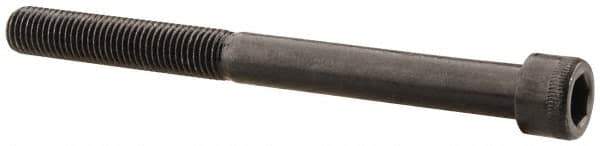 Made in USA - 5/16-24 UNF Hex Socket Drive, Socket Cap Screw - Alloy Steel, Black Oxide Finish, Partially Threaded, 3-1/2" Length Under Head - USA Tool & Supply
