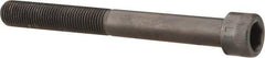 Made in USA - 3/8-24 UNF Hex Socket Drive, Socket Cap Screw - Alloy Steel, Black Oxide Finish, Partially Threaded, 3-1/2" Length Under Head - USA Tool & Supply