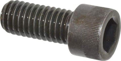 Made in USA - 7/16-14 UNC Hex Socket Drive, Socket Cap Screw - Alloy Steel, Black Oxide Finish, Fully Threaded, 1" Length Under Head - USA Tool & Supply