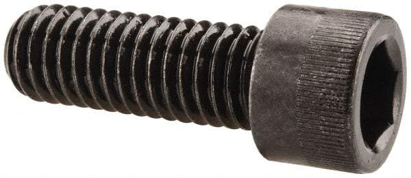 Made in USA - 7/16-14 UNC Hex Socket Drive, Socket Cap Screw - Alloy Steel, Black Oxide Finish, Fully Threaded, 1-1/4" Length Under Head - USA Tool & Supply