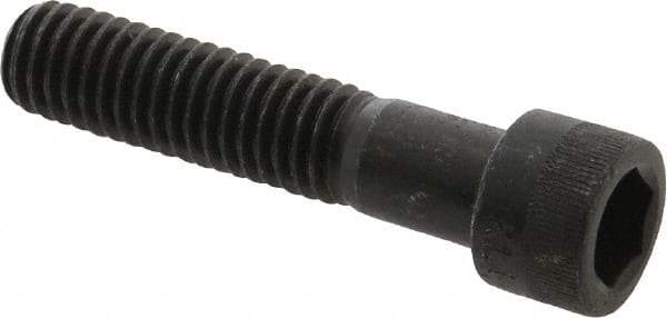 Made in USA - 7/16-14 UNC Hex Socket Drive, Socket Cap Screw - Alloy Steel, Black Oxide Finish, Partially Threaded, 2" Length Under Head - USA Tool & Supply
