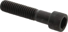 Made in USA - 7/16-14 UNC Hex Socket Drive, Socket Cap Screw - Alloy Steel, Black Oxide Finish, Partially Threaded, 2" Length Under Head - USA Tool & Supply