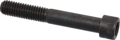 Made in USA - 7/16-14 UNC Hex Socket Drive, Socket Cap Screw - Alloy Steel, Black Oxide Finish, Partially Threaded, 3" Length Under Head - USA Tool & Supply