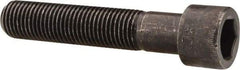 Made in USA - 7/16-20 UNF Hex Socket Drive, Socket Cap Screw - Alloy Steel, Black Oxide Finish, Partially Threaded, 2-1/4" Length Under Head - USA Tool & Supply