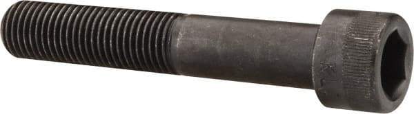 Made in USA - 7/16-20 UNF Hex Socket Drive, Socket Cap Screw - Alloy Steel, Black Oxide Finish, Partially Threaded, 2-1/2" Length Under Head - USA Tool & Supply