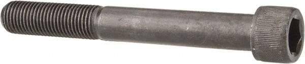 Made in USA - 7/16-20 UNF Hex Socket Drive, Socket Cap Screw - Alloy Steel, Black Oxide Finish, Partially Threaded, 3-1/2" Length Under Head - USA Tool & Supply