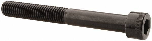 Made in USA - 1/2-13 UNC Hex Socket Drive, Socket Cap Screw - Alloy Steel, Black Oxide Finish, Partially Threaded, 4-1/4" Length Under Head - USA Tool & Supply