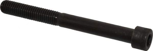 Made in USA - 1/2-13 UNC Hex Socket Drive, Socket Cap Screw - Alloy Steel, Black Oxide Finish, Partially Threaded, 5" Length Under Head - USA Tool & Supply