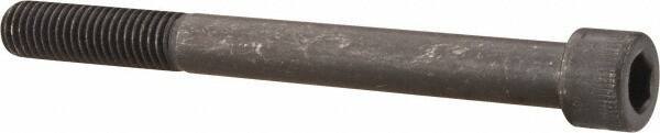 Made in USA - 1/2-13 UNC Hex Socket Drive, Socket Cap Screw - Alloy Steel, Black Oxide Finish, Partially Threaded, 5-1/4" Length Under Head - USA Tool & Supply