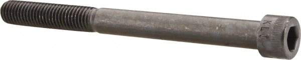Made in USA - 1/2-13 UNC Hex Socket Drive, Socket Cap Screw - Alloy Steel, Black Oxide Finish, Partially Threaded, 5-3/4" Length Under Head - USA Tool & Supply