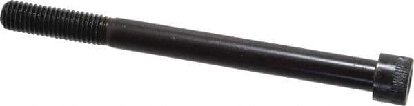 Made in USA - 1/2-13 UNC Hex Socket Drive, Socket Cap Screw - Alloy Steel, Black Oxide Finish, Partially Threaded, 6" Length Under Head - USA Tool & Supply