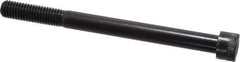 Made in USA - 1/2-13 UNC Hex Socket Drive, Socket Cap Screw - Alloy Steel, Black Oxide Finish, Partially Threaded, 6" Length Under Head - USA Tool & Supply