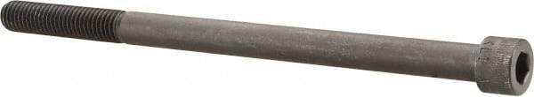 Made in USA - 1/2-13 UNC Hex Socket Drive, Socket Cap Screw - Alloy Steel, Black Oxide Finish, Partially Threaded, 8" Length Under Head - USA Tool & Supply