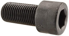 Made in USA - 1/2-20 UNF Hex Socket Drive, Socket Cap Screw - Alloy Steel, Black Oxide Finish, Fully Threaded, 1" Length Under Head - USA Tool & Supply