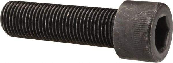 Made in USA - 1/2-20 UNF Hex Socket Drive, Socket Cap Screw - Alloy Steel, Black Oxide Finish, Fully Threaded, 1-3/4" Length Under Head - USA Tool & Supply