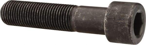 Made in USA - 1/2-20 UNF Hex Socket Drive, Socket Cap Screw - Alloy Steel, Black Oxide Finish, Partially Threaded, 2-1/4" Length Under Head - USA Tool & Supply