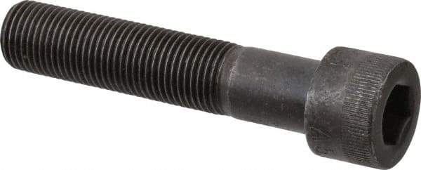 Made in USA - 1/2-20 UNF Hex Socket Drive, Socket Cap Screw - Alloy Steel, Black Oxide Finish, Partially Threaded, 2-1/2" Length Under Head - USA Tool & Supply