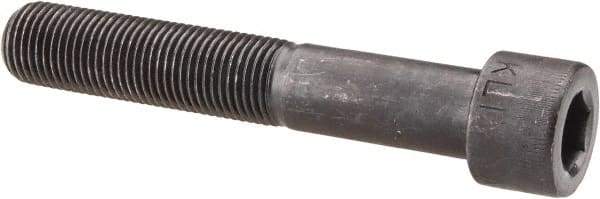 Made in USA - 1/2-20 UNF Hex Socket Drive, Socket Cap Screw - Alloy Steel, Black Oxide Finish, Partially Threaded, 3" Length Under Head - USA Tool & Supply