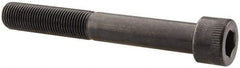 Made in USA - 1/2-20 UNF Hex Socket Drive, Socket Cap Screw - Alloy Steel, Black Oxide Finish, Partially Threaded, 3-3/4" Length Under Head - USA Tool & Supply