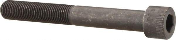 Made in USA - 1/2-20 UNF Hex Socket Drive, Socket Cap Screw - Alloy Steel, Black Oxide Finish, Partially Threaded, 4" Length Under Head - USA Tool & Supply