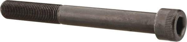 Made in USA - 1/2-20 UNF Hex Socket Drive, Socket Cap Screw - Alloy Steel, Black Oxide Finish, Partially Threaded, 4-1/2" Length Under Head - USA Tool & Supply