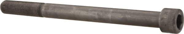Made in USA - 1/2-20 UNF Hex Socket Drive, Socket Cap Screw - Alloy Steel, Black Oxide Finish, Partially Threaded, 6" Length Under Head - USA Tool & Supply