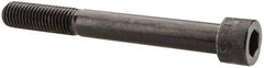 Made in USA - 5/8-11 UNC Hex Socket Drive, Socket Cap Screw - Alloy Steel, Black Oxide Finish, Partially Threaded, 5-1/2" Length Under Head - USA Tool & Supply