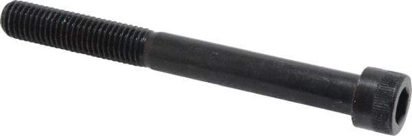 Made in USA - 5/8-11 UNC Hex Socket Drive, Socket Cap Screw - Alloy Steel, Black Oxide Finish, Partially Threaded, 6" Length Under Head - USA Tool & Supply