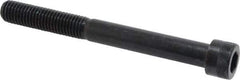 Made in USA - 5/8-11 UNC Hex Socket Drive, Socket Cap Screw - Alloy Steel, Black Oxide Finish, Partially Threaded, 6" Length Under Head - USA Tool & Supply