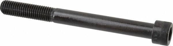 Made in USA - 5/8-11 UNC Hex Socket Drive, Socket Cap Screw - Alloy Steel, Black Oxide Finish, Partially Threaded, 6-1/2" Length Under Head - USA Tool & Supply