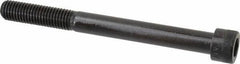 Made in USA - 5/8-11 UNC Hex Socket Drive, Socket Cap Screw - Alloy Steel, Black Oxide Finish, Partially Threaded, 6-1/2" Length Under Head - USA Tool & Supply